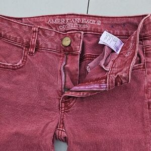 American Eagle Outfitters Women's Pink High Rise Jeans